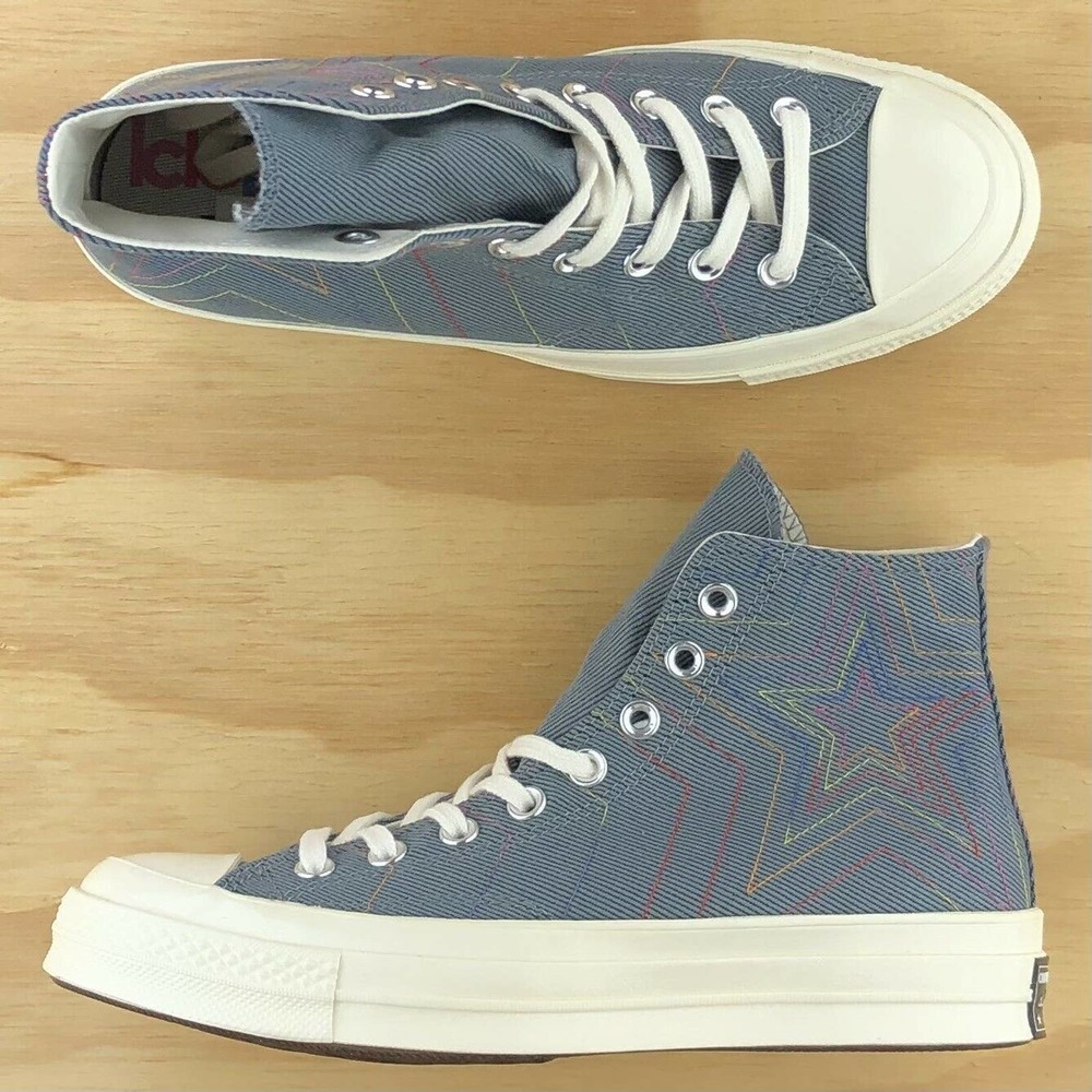 Converse Chuck Taylor 70 High Top Blue Sneakers Sz - Picture 4 of 9